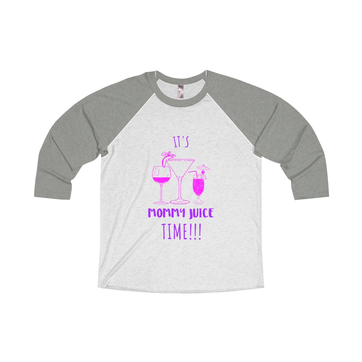 Mommy Juice Tri-Blend 3/4 Raglan Tee - Avion Cuatro