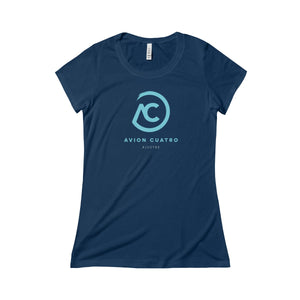 Blue AC Logo Short Sleeve Tee - Avion Cuatro