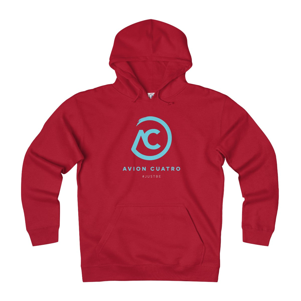 Blue AC Logo Heavyweight Fleece Hoodie - Avion Cuatro