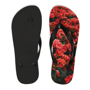 Red Rose Flip-Flops - Avion Cuatro
