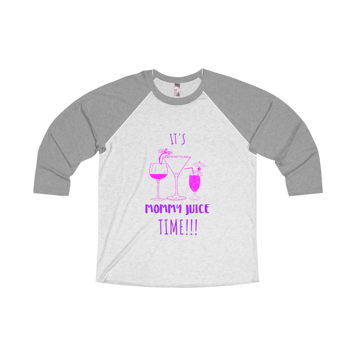 Mommy Juice Tri-Blend 3/4 Raglan Tee - Avion Cuatro