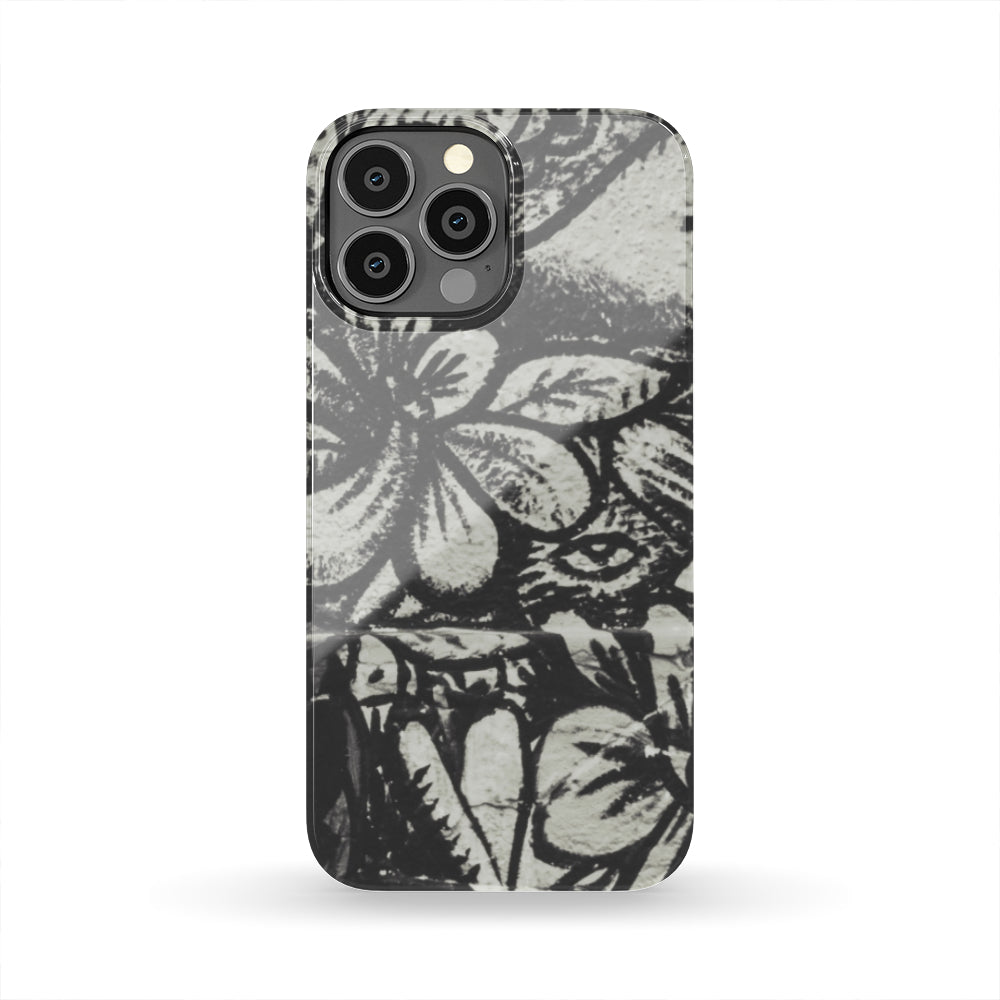 BW Flower Phone Case