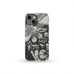 BW Flower Phone Case