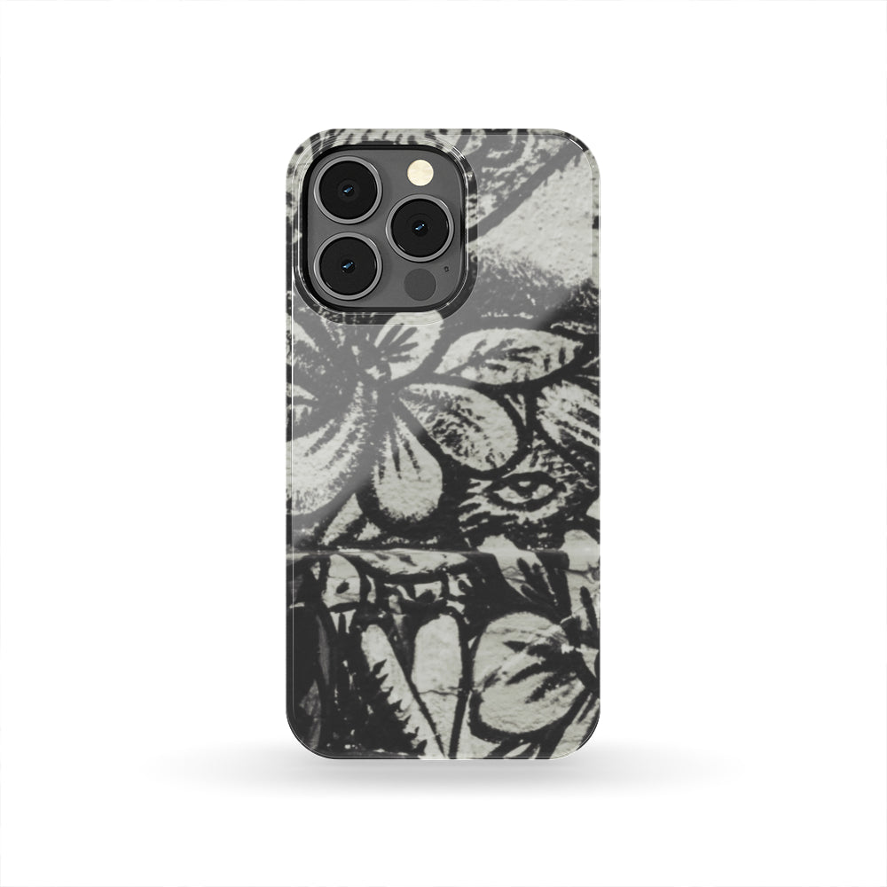 BW Flower Phone Case